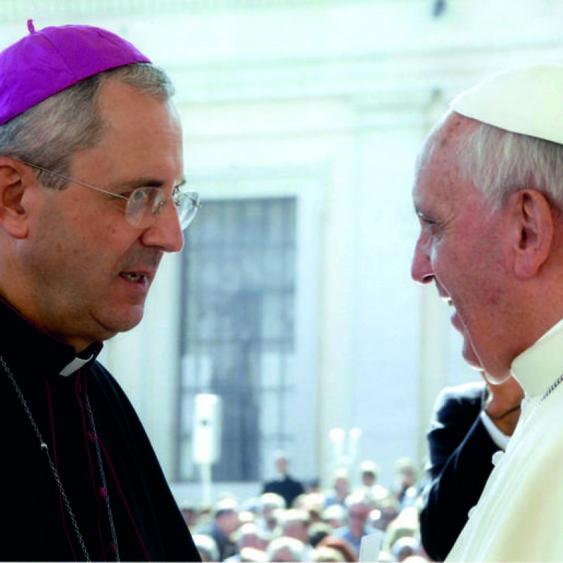 Monsignor Nolè e Papa Francesco