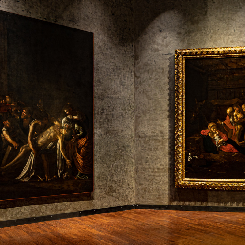La nuova illuminazione delle due opere di Caravaggio esposte al MuMe