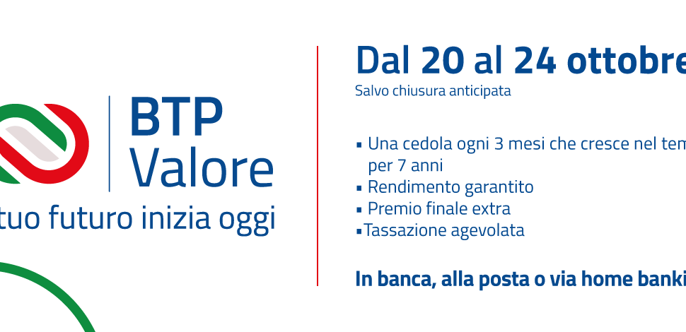 Nuovo Btp Valore: dura sette anni e nei primi 3 anni tassi minimi garantiti al 2,60%. Poi si arriva fino al 4% Nuovo Btp Valore: dura sette anni e nei primi 3 anni tassi minimi garantiti al 2,60%. Poi si arriva fino al 4%