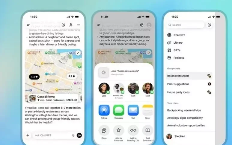 openai sfida whatsapp con le chat di gruppo su chatgpt da Feedpress.me openai sfida whatsapp con le chat di gruppo su chatgpt