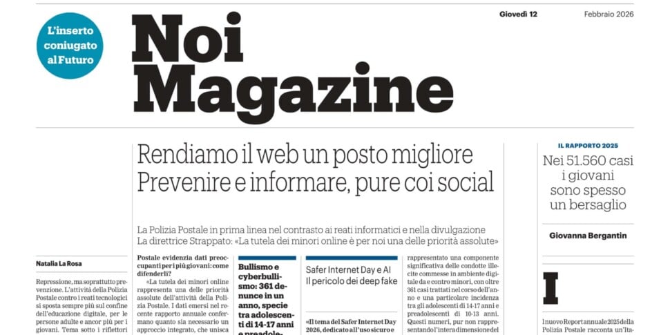 su noi magazine il ricordo il safer internet day e l8217impegno della polizia postale per proteggere i giovani da Feedpress.me su noi magazine il ricordo il safer internet day e l8217impegno della polizia postale per proteggere i giovani