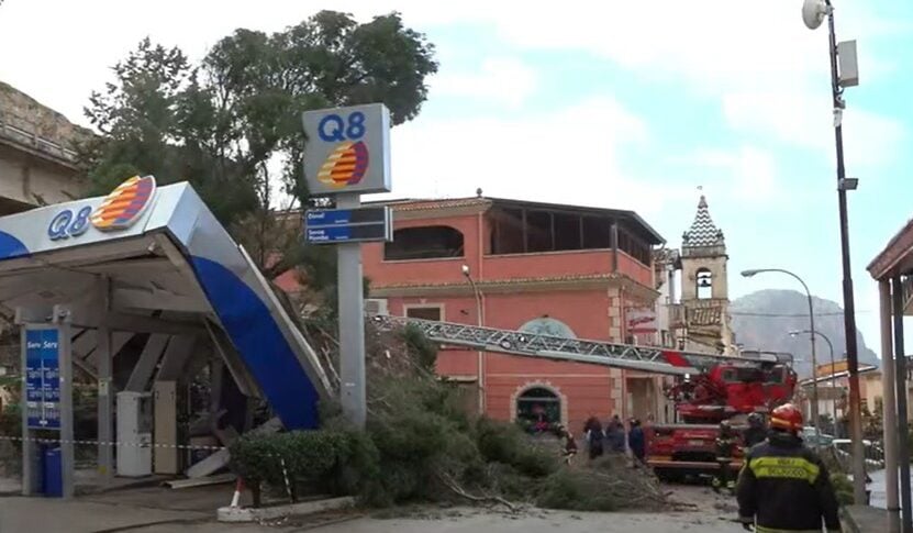 Palermo, onde alte 6 metri: crociera Costa arriva in anticipo. Grosso albero si schianta a Borgetto