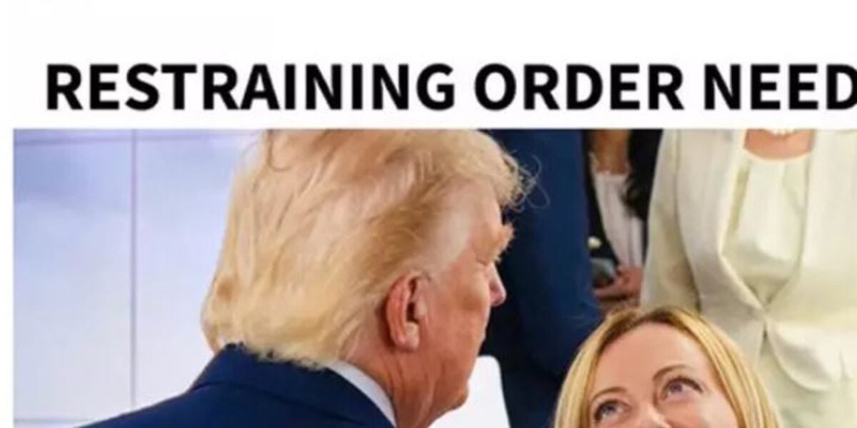 nuovo attacco di trump a meloni foto con meme serve un ordine restrittivo da Gazzettadelsud.it nuovo attacco di trump a meloni foto con meme serve un ordine restrittivo