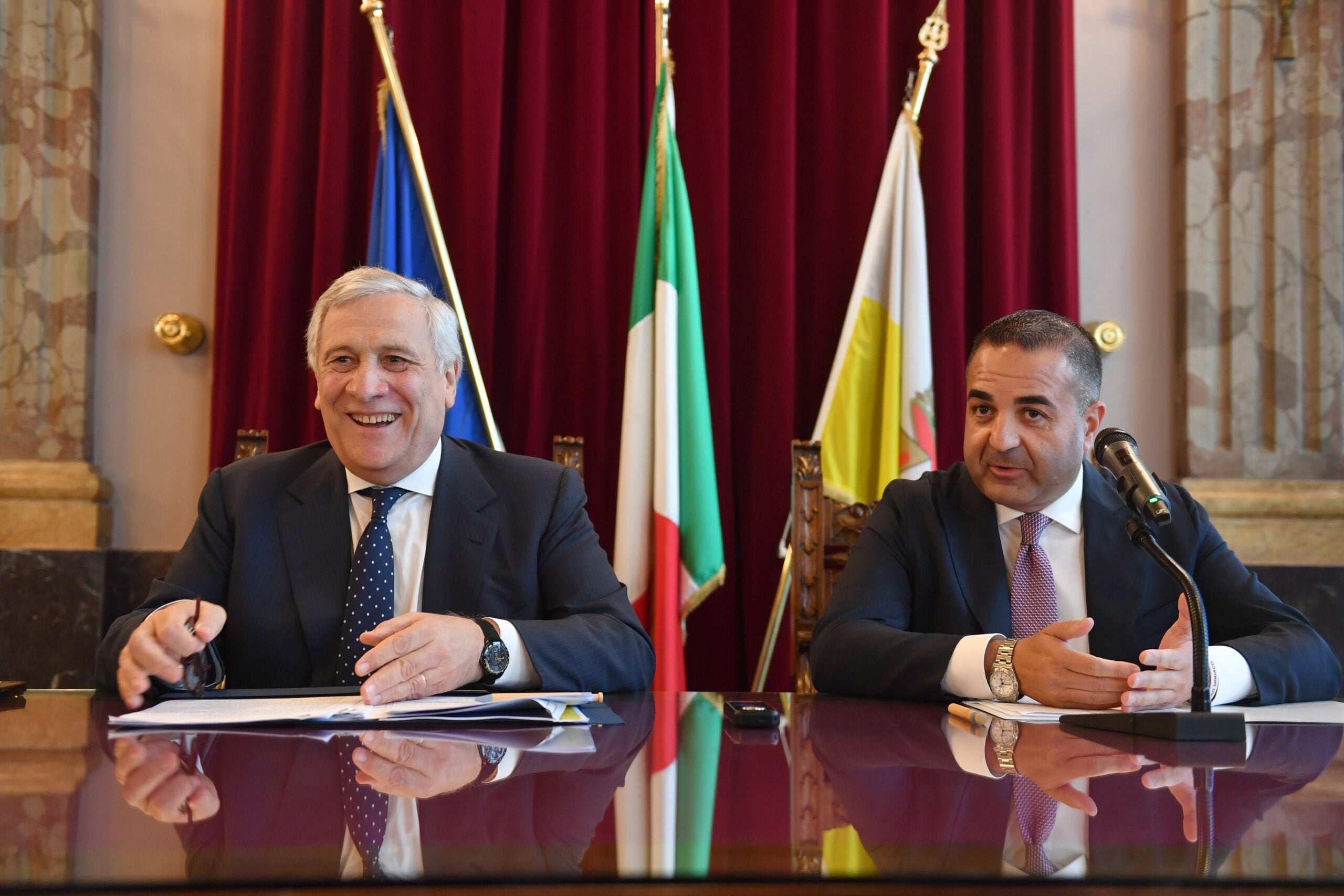 Tajani a Reggio con il sindaco Cannizzaro